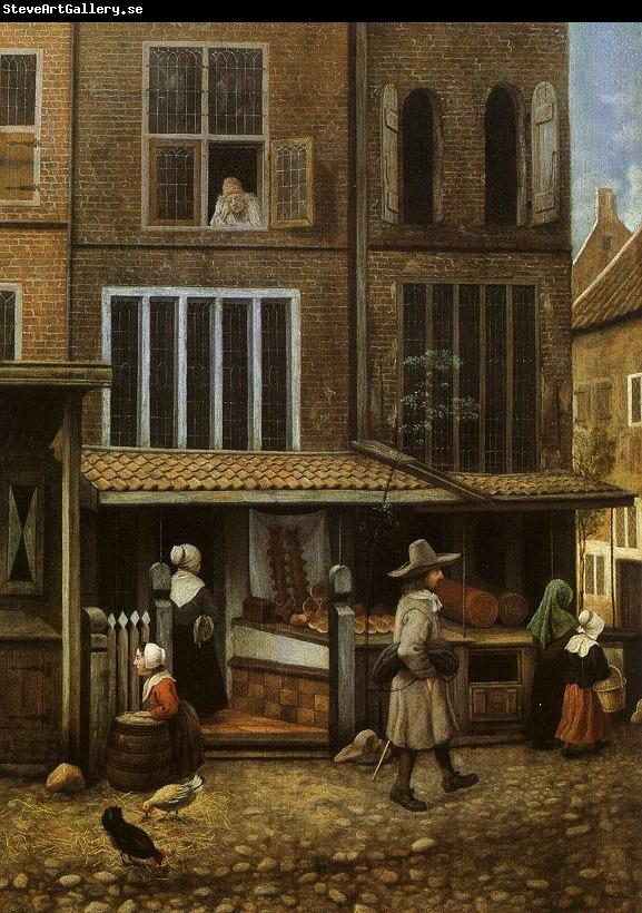 Jacobus Vrel Street Scene with Bakery